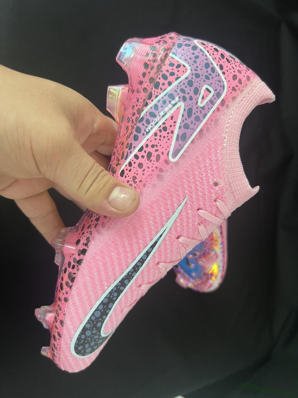 Unisex Nike Air Zoom Mercurial Vapor 16 Elite FG Football Boots - Pink/Blue/Black