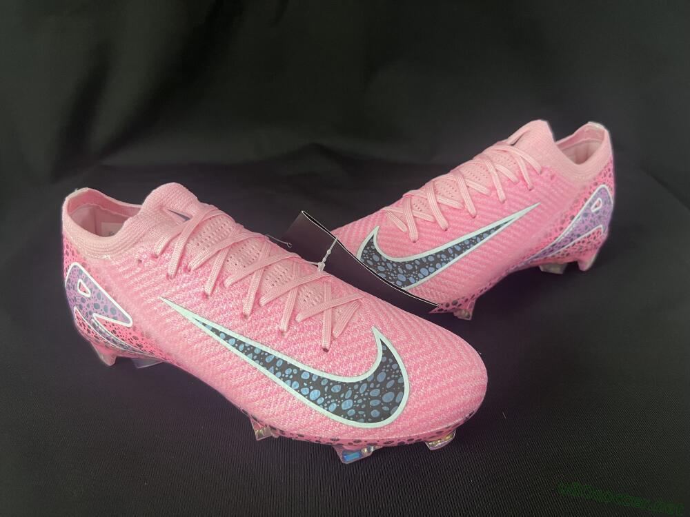 Unisex Nike Air Zoom Mercurial Vapor 16 Elite FG Football Boots - Pink/Blue/Black