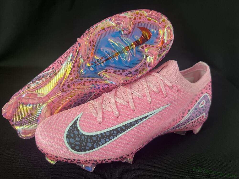 Unisex Nike Air Zoom Mercurial Vapor 16 Elite FG Football Boots - Pink/Blue/Black