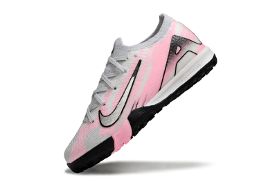 Kids Nike Air Zoom Mercurial Vapor 16 Elite TF Football Shoes - Grey/Silver/Pink