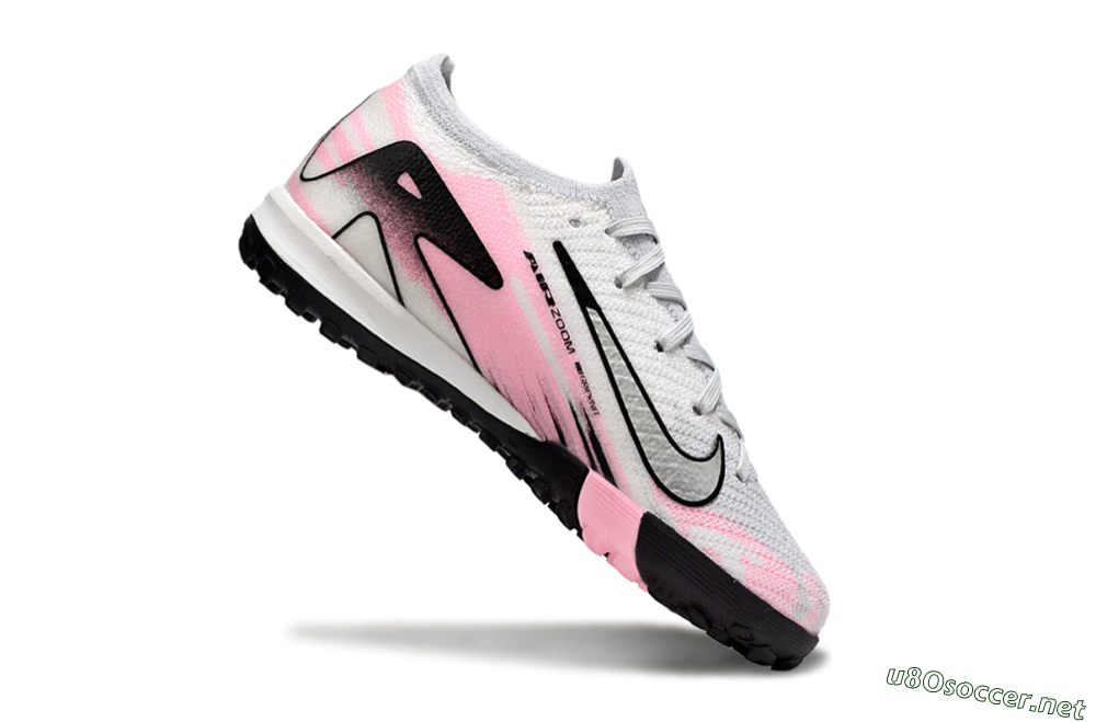 Kids Nike Air Zoom Mercurial Vapor 16 Elite TF Football Shoes - Grey/Silver/Pink 4