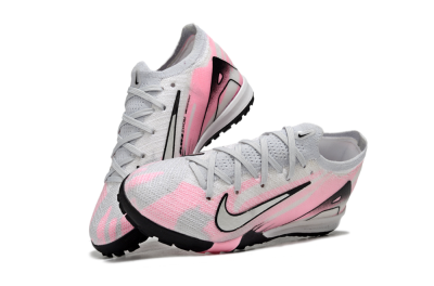 Kids Nike Air Zoom Mercurial Vapor 16 Elite TF Football Shoes - Grey/Silver/Pink