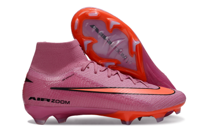 Unisex Nike Air Zoom Mercurial Superfly 10 Elite FG Football Boots - Red/Black/Orange