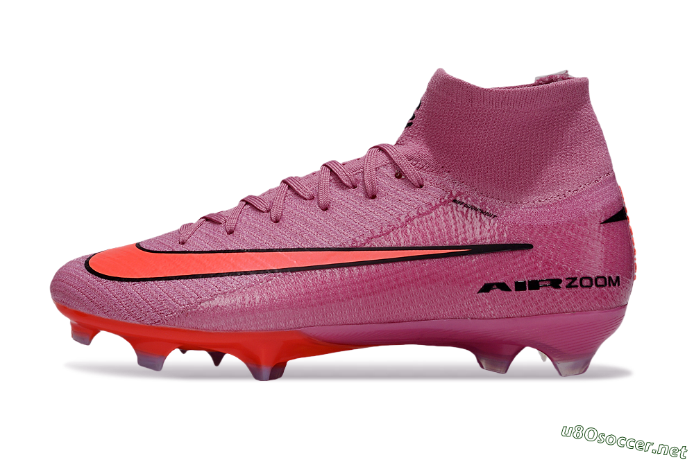 Unisex Nike Air Zoom Mercurial Superfly 10 Elite FG Football Boots - Red/Black/Orange 0