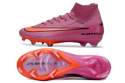 Unisex Nike Air Zoom Mercurial Superfly 10 Elite FG Football Boots - Red/Black/Orange
