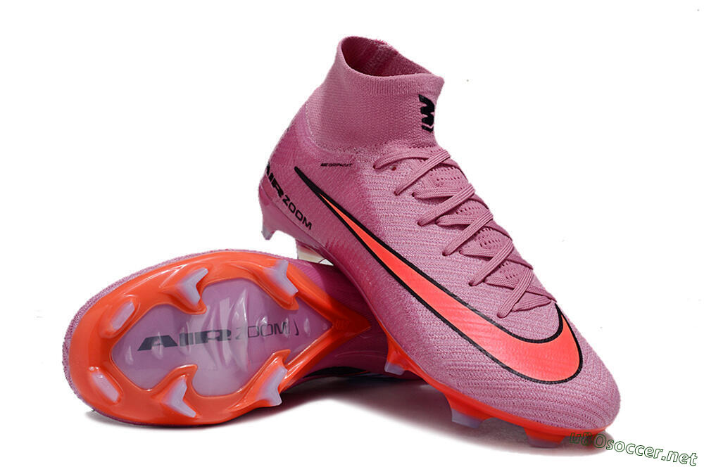 Unisex Nike Air Zoom Mercurial Superfly 10 Elite FG Football Boots - Red/Black/Orange 4