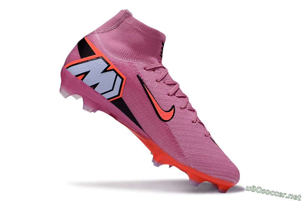 Unisex Nike Air Zoom Mercurial Superfly 10 Elite FG Football Boots - Red/Black/Orange 5