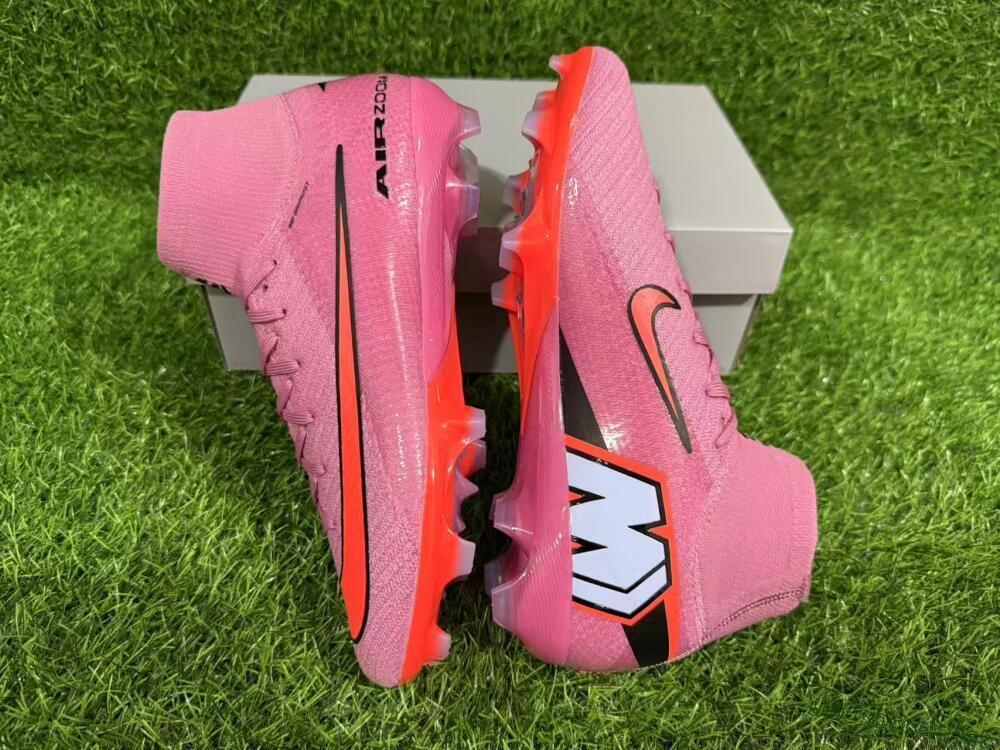 Unisex Nike Air Zoom Mercurial Superfly 10 Elite FG Football Boots - Red/Black/Orange