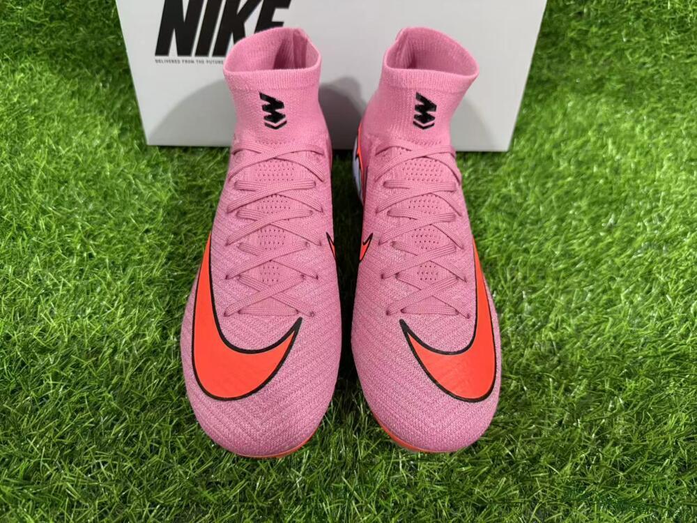Unisex Nike Air Zoom Mercurial Superfly 10 Elite FG Football Boots - Red/Black/Orange
