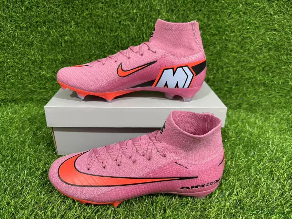 Unisex Nike Air Zoom Mercurial Superfly 10 Elite FG Football Boots - Red/Black/Orange