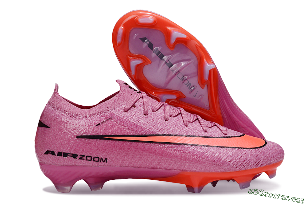 Unisex Nike Air Zoom Mercurial Vapor 16 Elite FG Football Boots - Red/Black/Orange 2