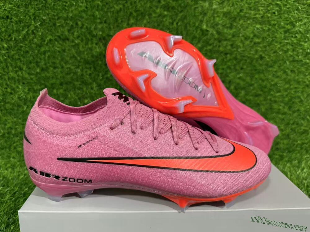 Unisex Nike Air Zoom Mercurial Vapor 16 Elite FG Football Boots - Red/Black/Orange