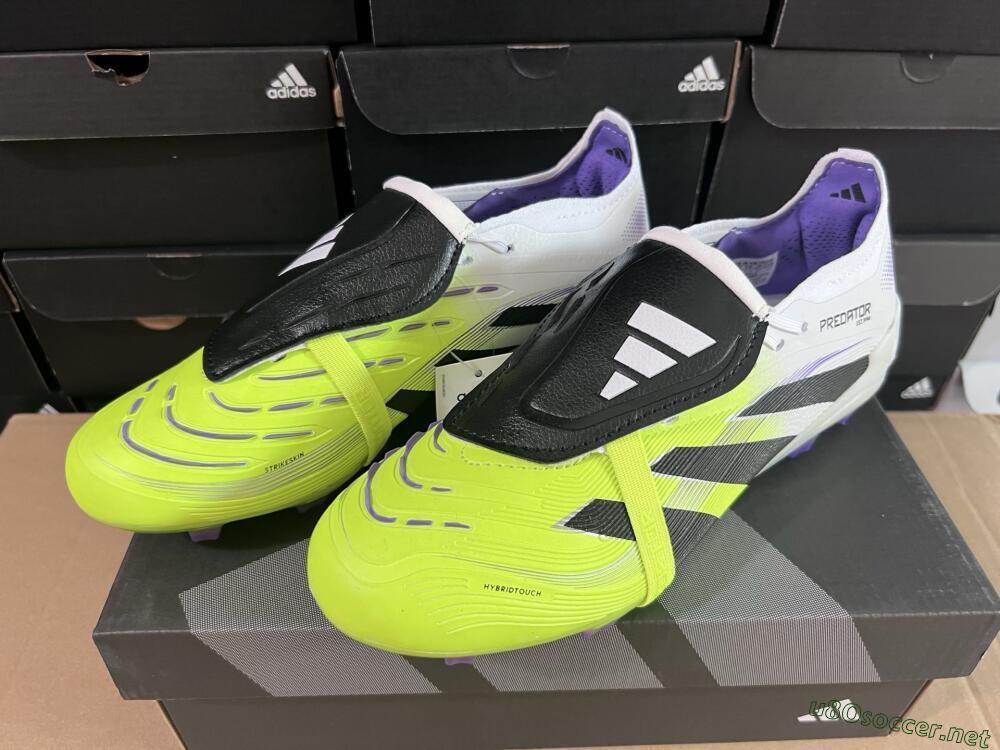 Men's Adidas Predator 25 Elite Foldover Tongue FG Football Boots - Yellow/Black