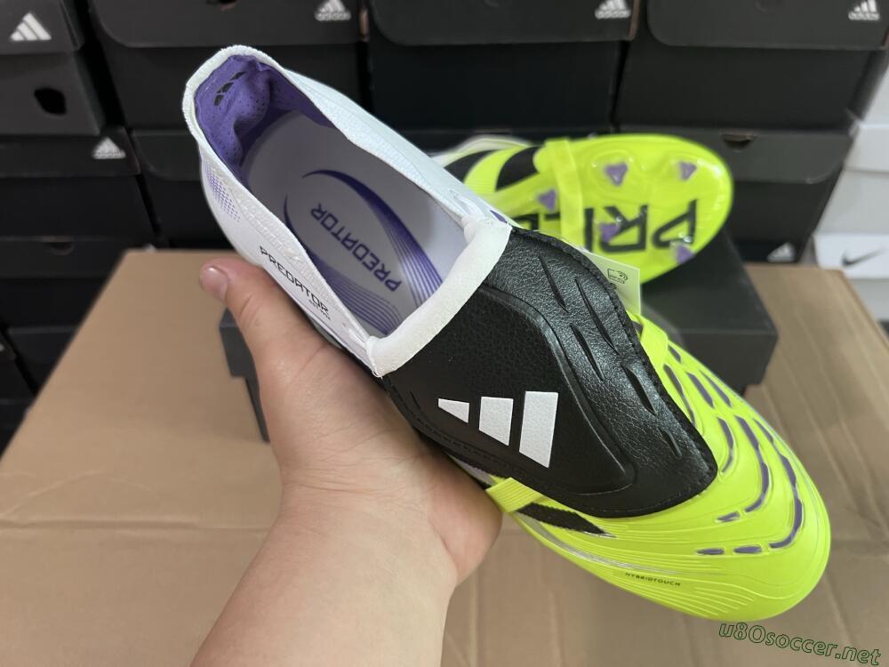 Men's Adidas Predator 25 Elite Foldover Tongue FG Football Boots - Yellow/Black