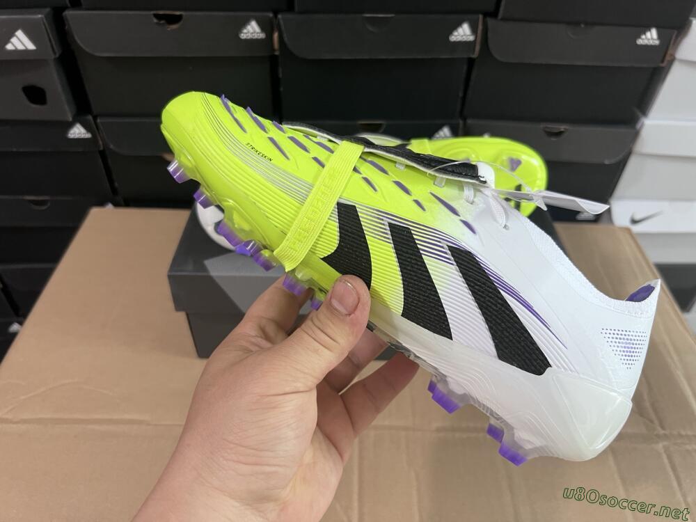 Men's Adidas Predator 25 Elite Foldover Tongue FG Football Boots - Yellow/Black