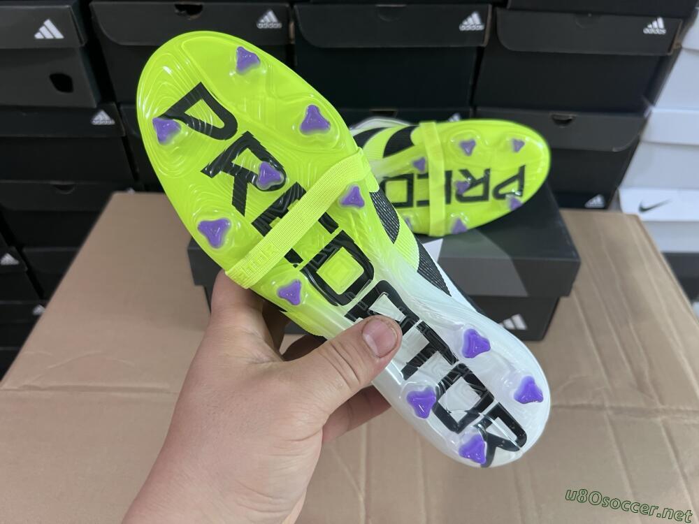 Men's Adidas Predator 25 Elite Foldover Tongue FG Football Boots - Yellow/Black