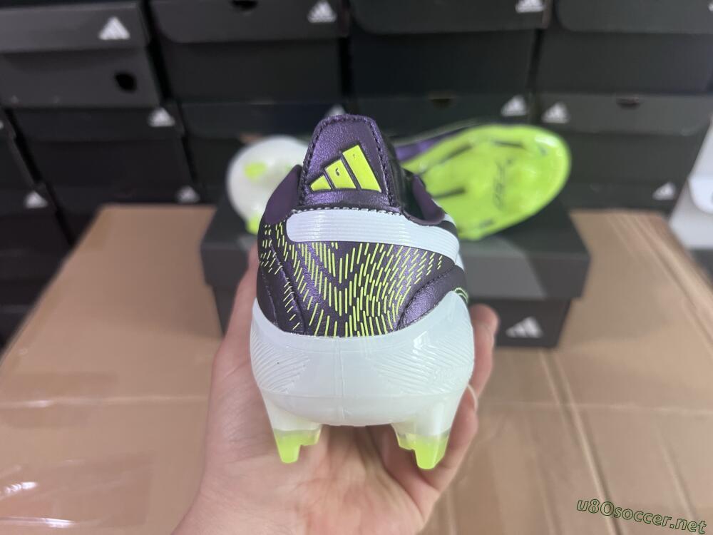 Men's Adidas F50 Elite FG Football Boots - Purple/White/Yellow