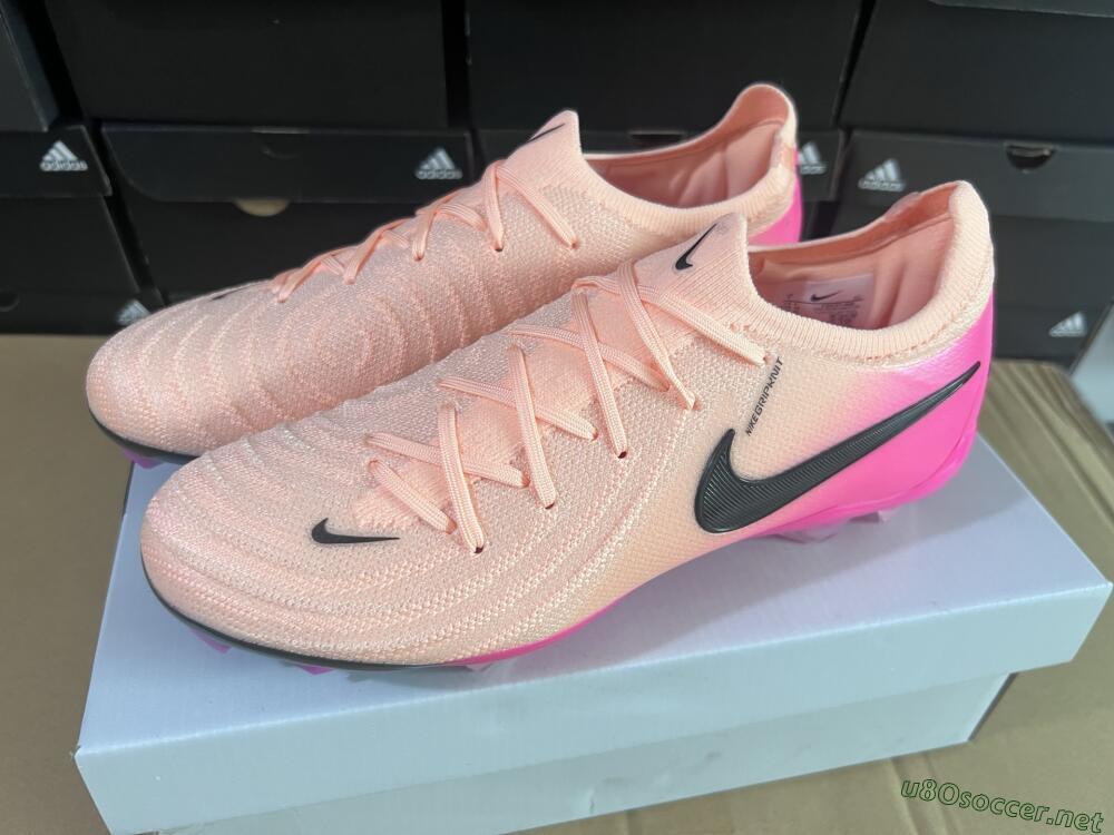 Unisex Nike Phantom GX 2 Elite FG Football Boots - Pink/Black