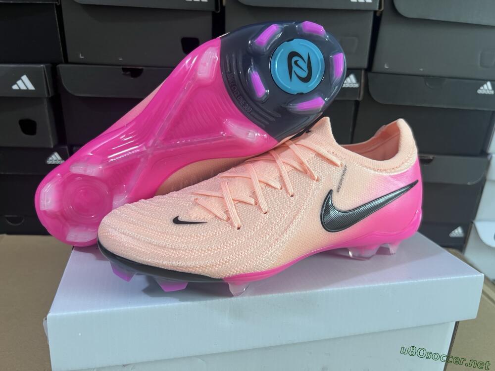 Unisex Nike Phantom GX 2 Elite FG Football Boots - Pink/Black