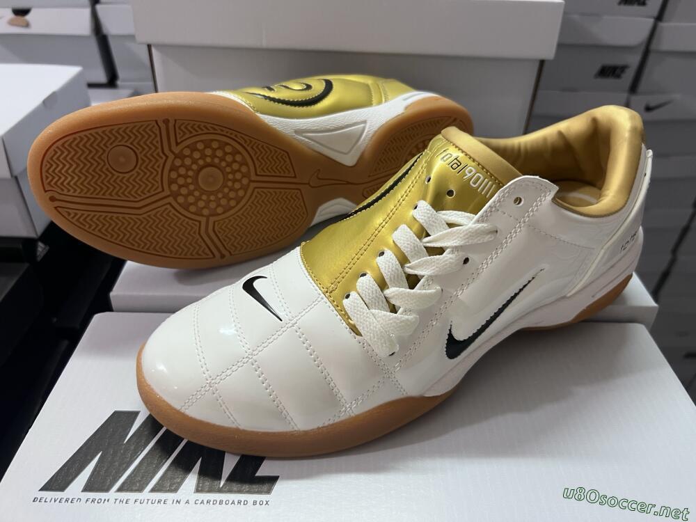 Men's Nike Total 90 III IC Football Shoes - White/Black/Yellow