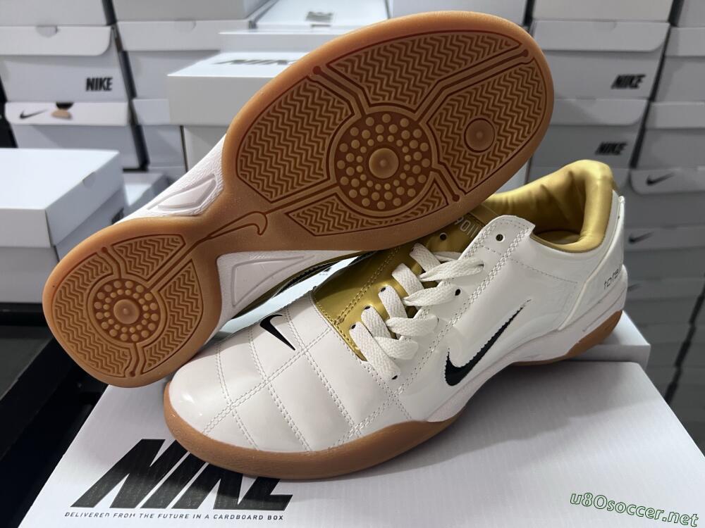 Men's Nike Total 90 III IC Football Shoes - White/Black/Yellow