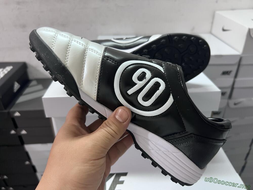 Unisex Nike Total 90 III TF Football Shoes - White/Black