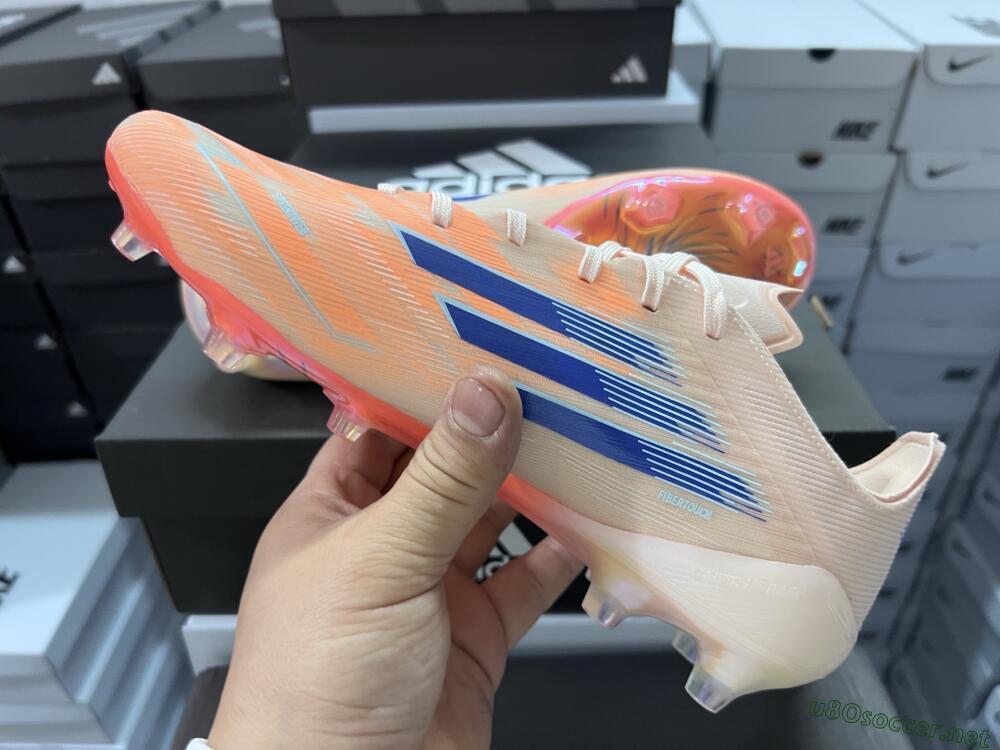 Men's Adidas F50 Elite FG Football Boots - Pink/Orange/Blue