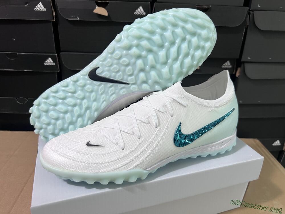 Unisex Nike Phantom GX 2 Elite TF Football Shoes - Beige/Green