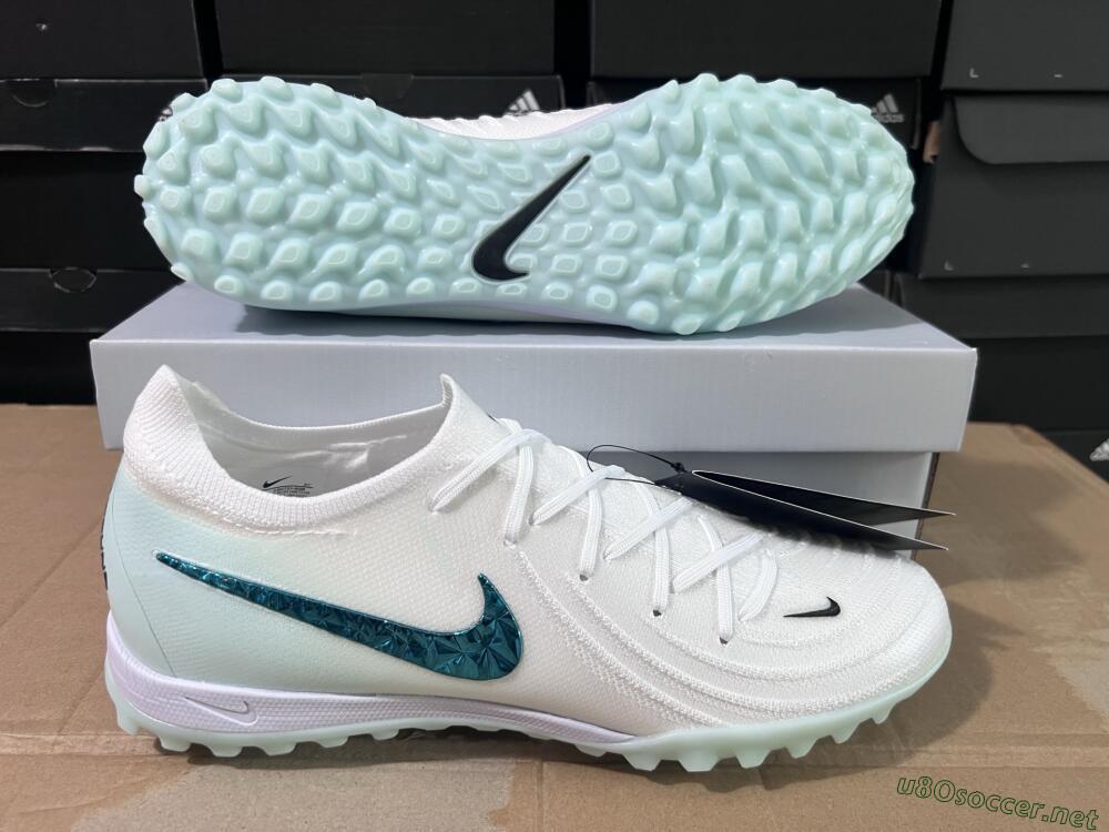 Unisex Nike Phantom GX 2 Elite TF Football Shoes - Beige/Green