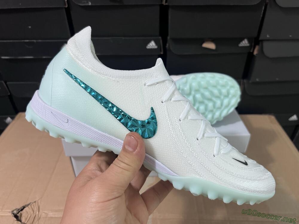 Unisex Nike Phantom GX 2 Elite TF Football Shoes - Beige/Green