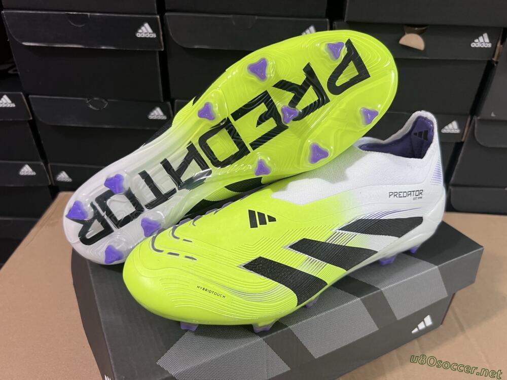 Unisex Adidas Predator Elite 25 Laceless FG Football Boots - Yellow/Black/White