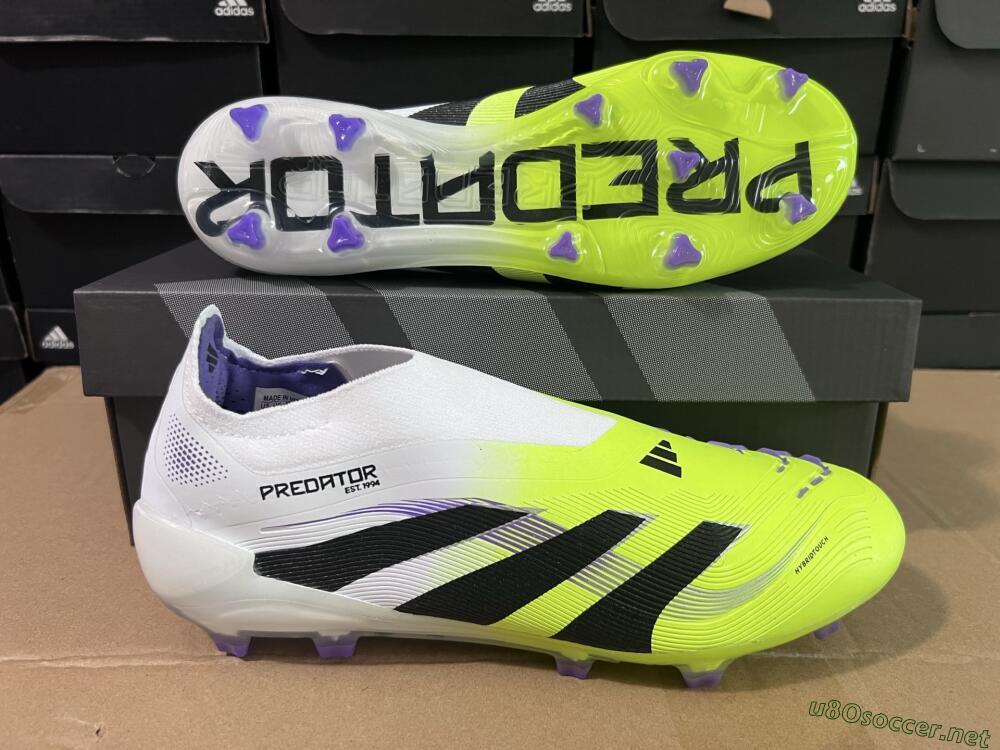 Unisex Adidas Predator Elite 25 Laceless FG Football Boots - Yellow/Black/White