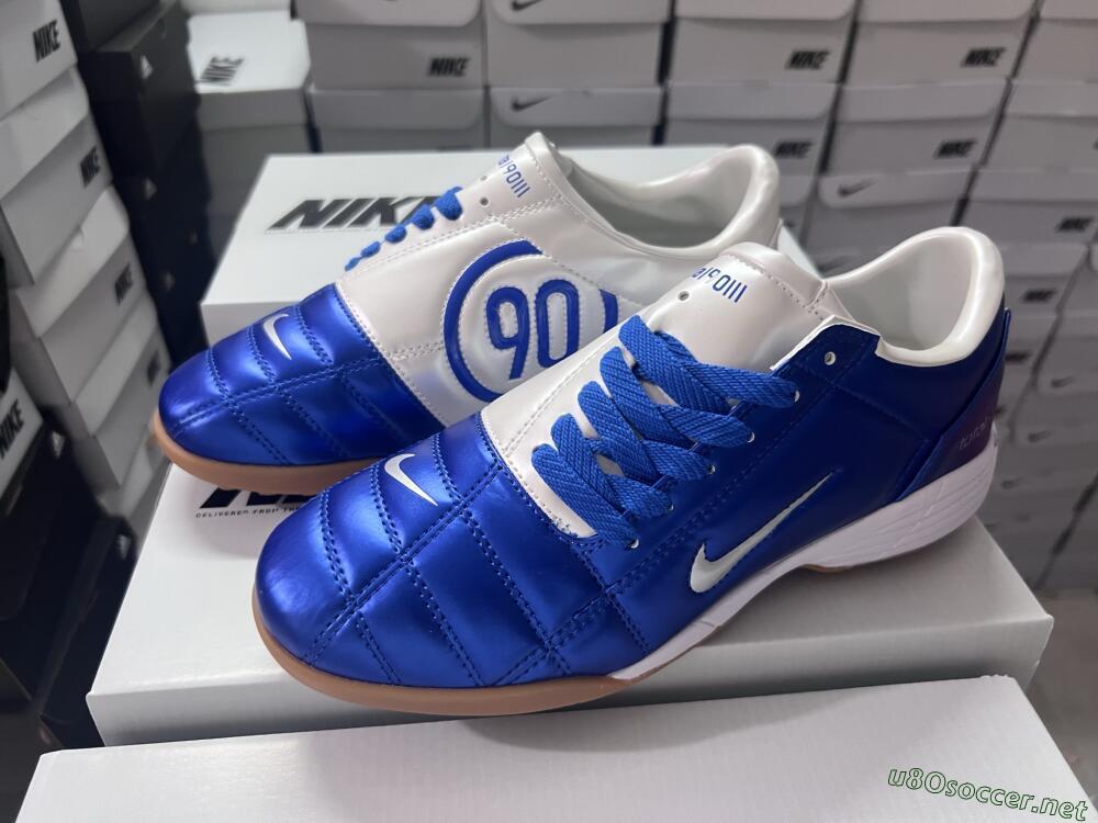 Unisex Nike Total 90 II TF Football Shoes - Blue/White/Brown