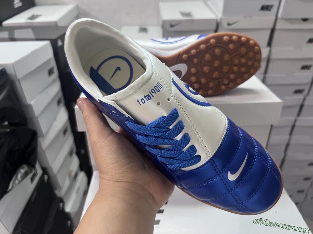 Unisex Nike Total 90 II TF Football Shoes - Blue/White/Brown
