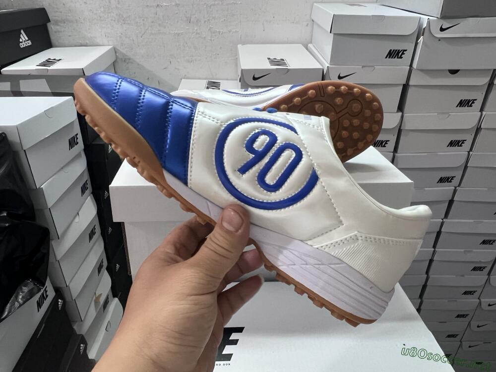 Unisex Nike Total 90 II TF Football Shoes - Blue/White/Brown