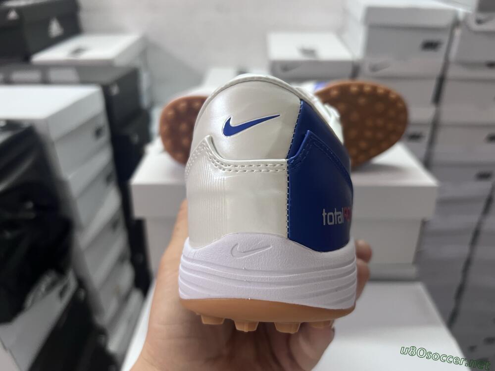 Unisex Nike Total 90 II TF Football Shoes - Blue/White/Brown