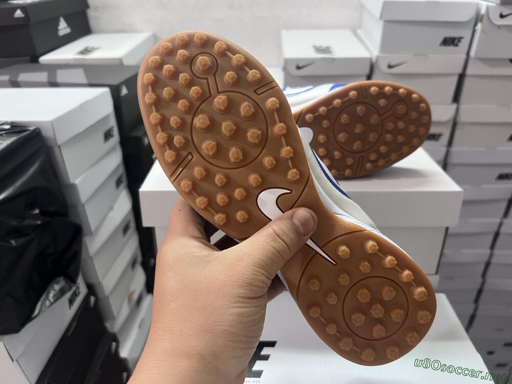 Unisex Nike Total 90 II TF Football Shoes - Blue/White/Brown