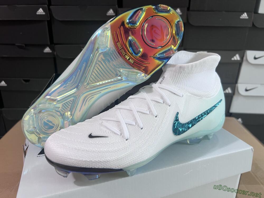 Men's Nike Phantom Luna Elite NU FG Football Boots - White/Black/Jade