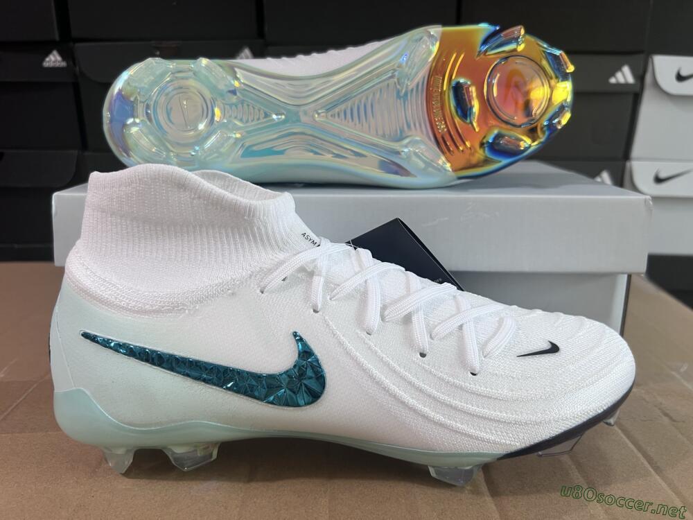 Men's Nike Phantom Luna Elite NU FG Football Boots - White/Black/Jade