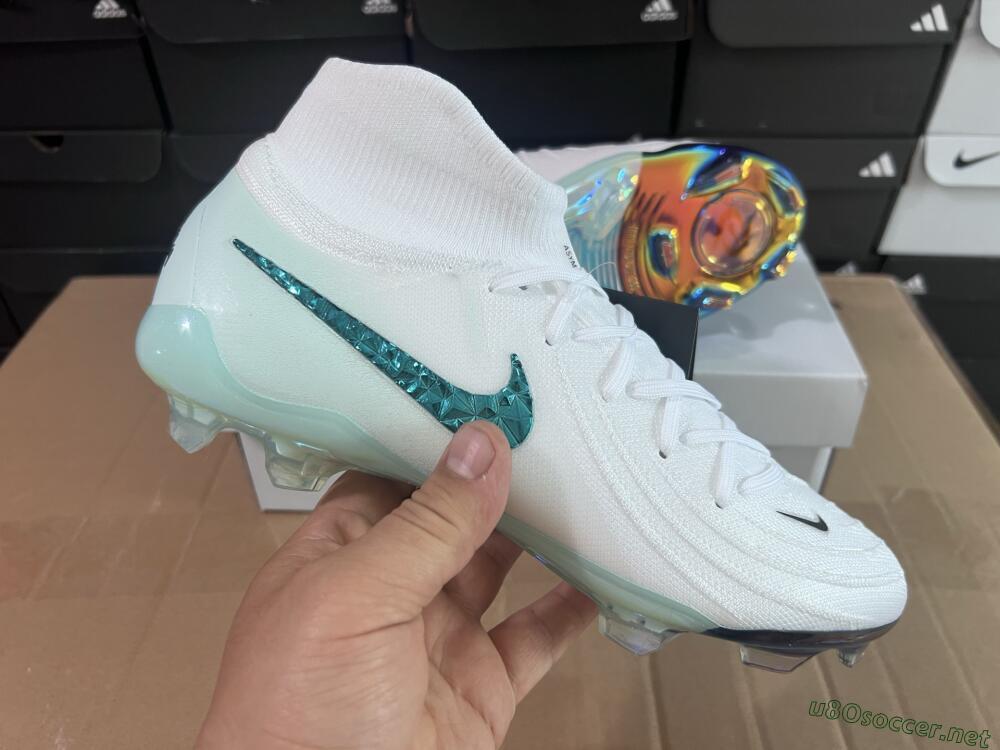 Men's Nike Phantom Luna Elite NU FG Football Boots - White/Black/Jade