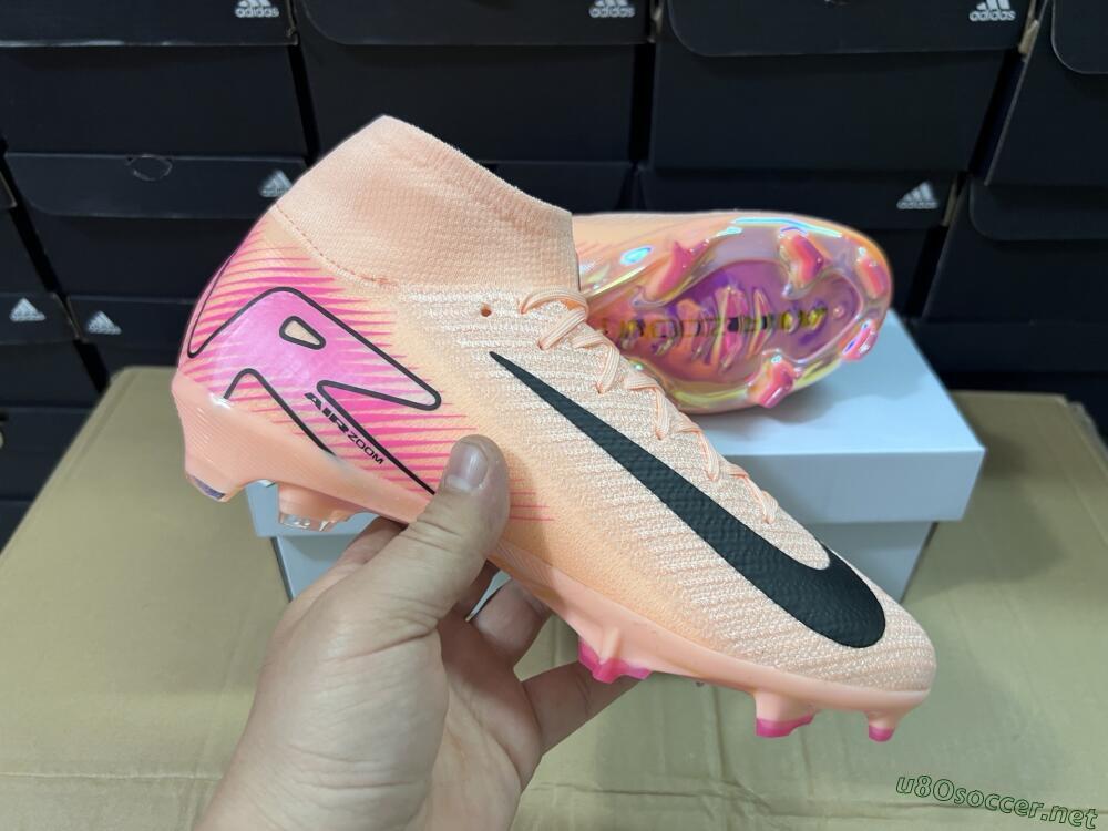 Unisex Nike Air Zoom Mercurial Superfly 10 Elite FG Football Boots - Pink/Black