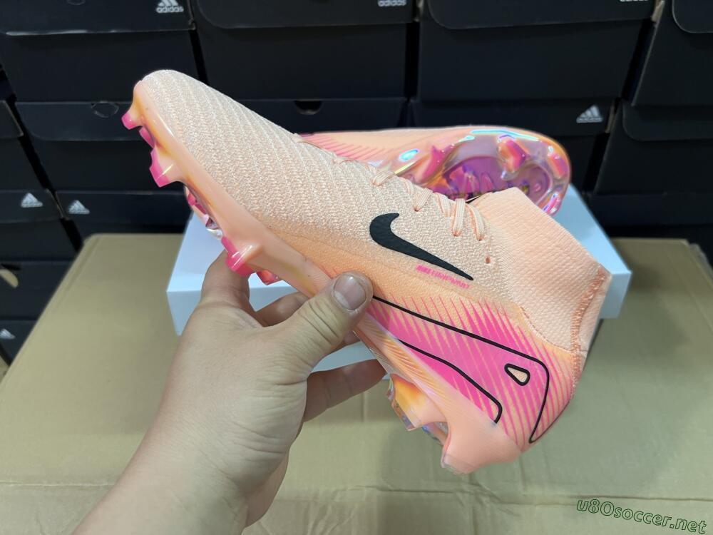 Unisex Nike Air Zoom Mercurial Superfly 10 Elite FG Football Boots - Pink/Black