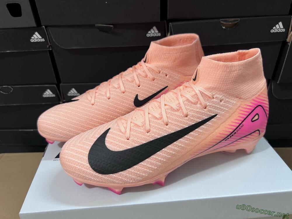 Unisex Nike Air Zoom Mercurial Superfly 10 Elite FG Football Boots - Pink/Black