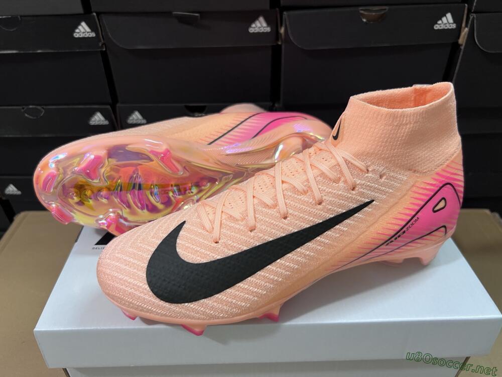Unisex Nike Air Zoom Mercurial Superfly 10 Elite FG Football Boots - Pink/Black