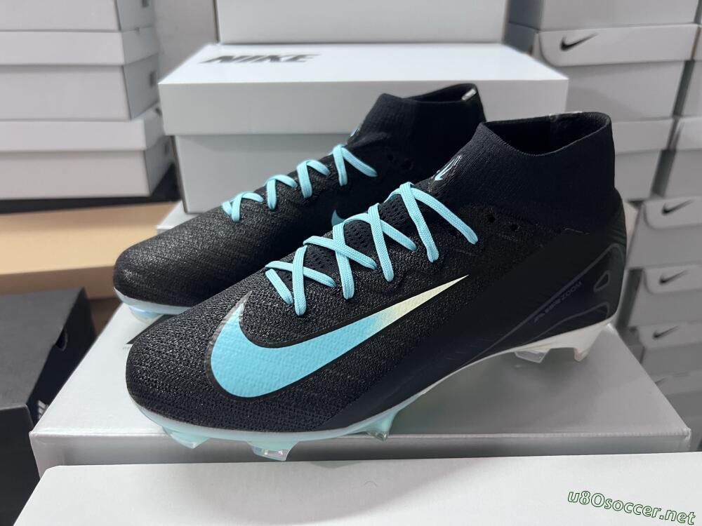 Unisex Nike Air Zoom Mercurial Superfly 10 Elite FG Football Boots - Black/Jade