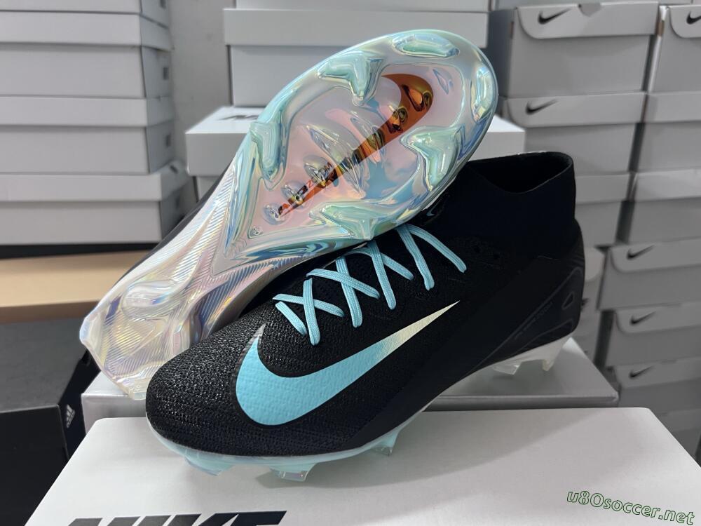 Unisex Nike Air Zoom Mercurial Superfly 10 Elite FG Football Boots - Black/Jade