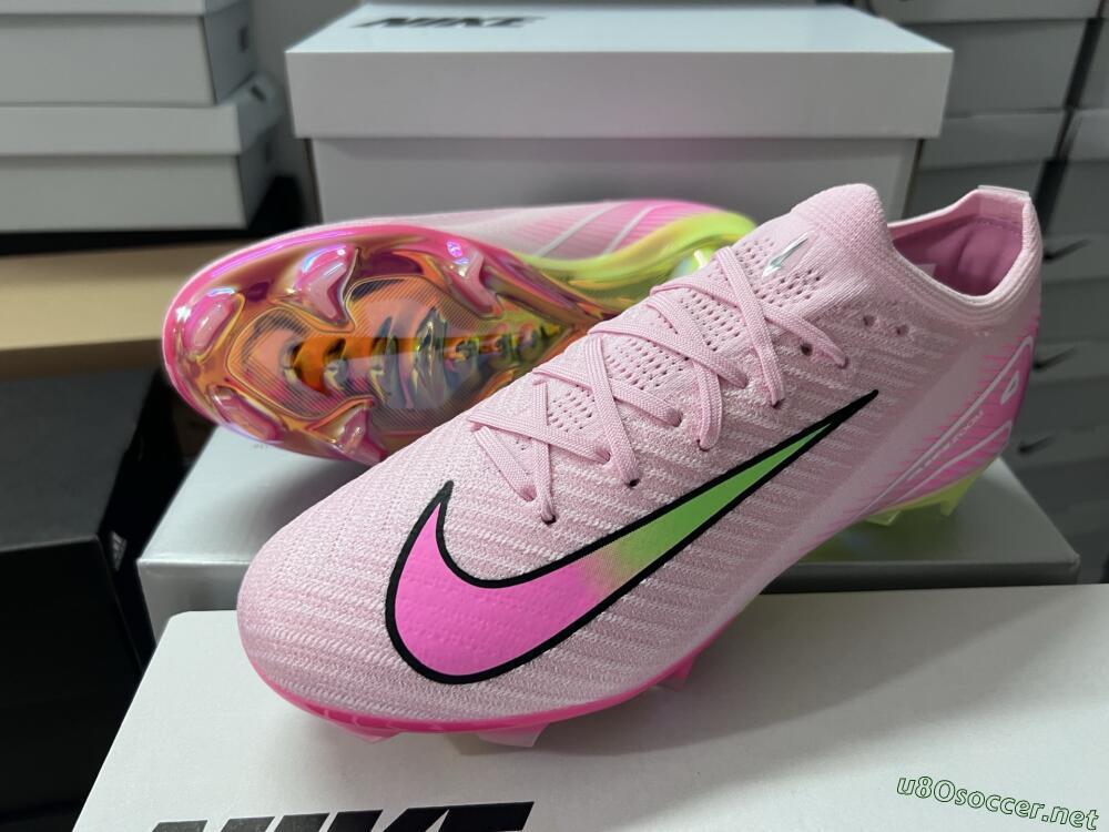 Unisex Nike Air Zoom Mercurial Vapor 16 Elite FG Football Boots - Pink/Red/Gold
