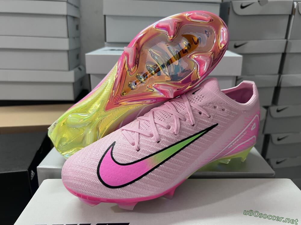 Unisex Nike Air Zoom Mercurial Vapor 16 Elite FG Football Boots - Pink/Red/Gold
