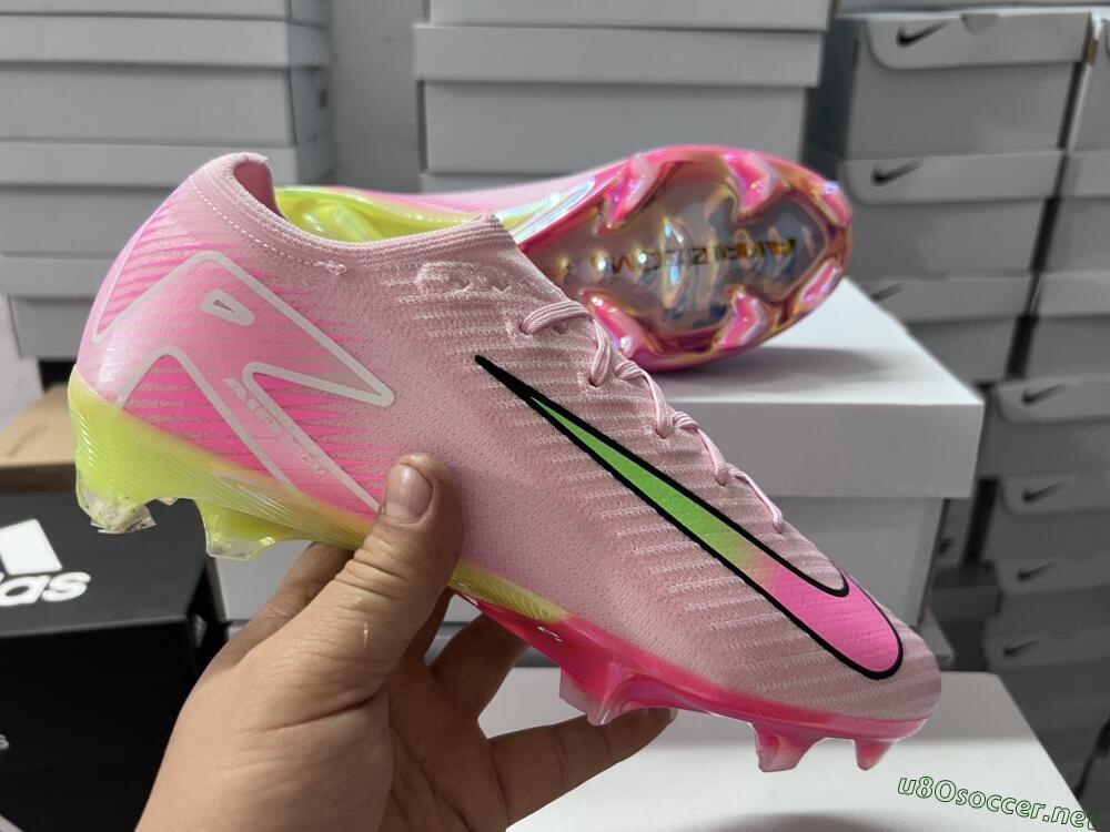 Unisex Nike Air Zoom Mercurial Vapor 16 Elite FG Football Boots - Pink/Red/Gold