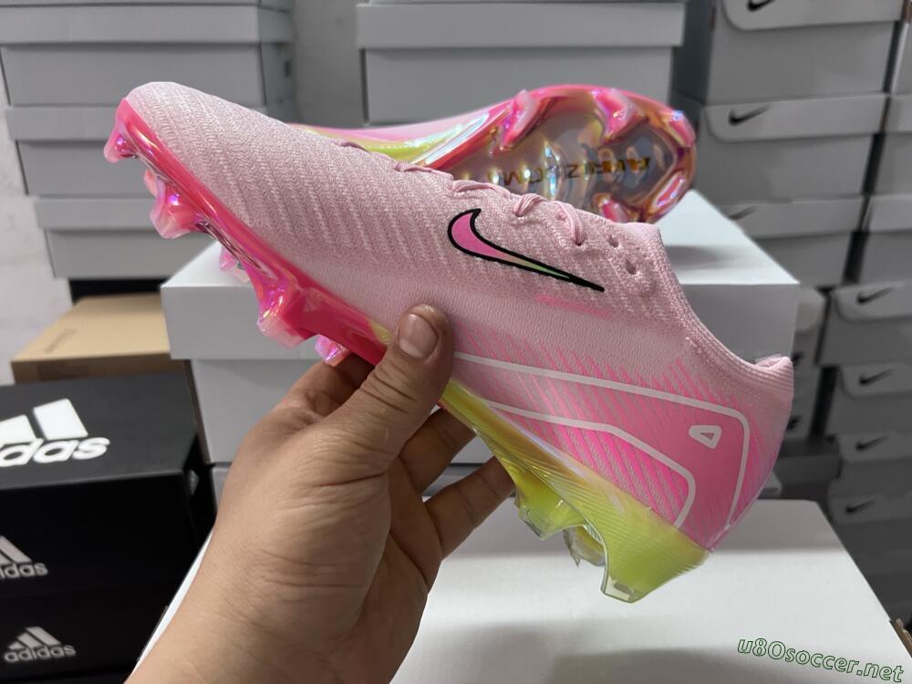 Unisex Nike Air Zoom Mercurial Vapor 16 Elite FG Football Boots - Pink/Red/Gold